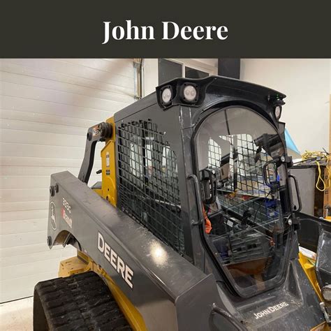 vinyl skid steer door|aftermarket skid steer doors.